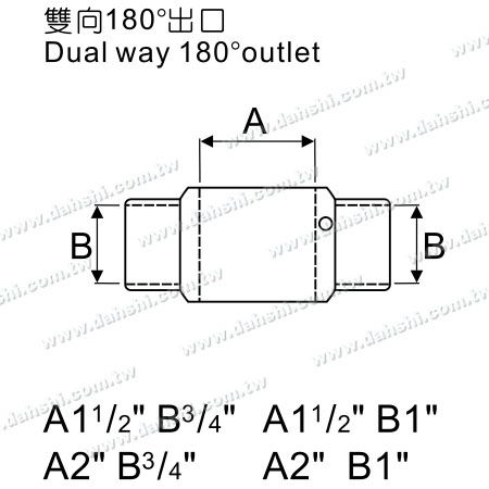 Dimensione: Connettore in acciaio inossidabile per tubo e barra a croce