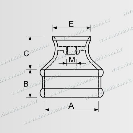 Размер: Нержавеющие стальные аксессуары могут быть применены для соединения пустого шара и круглой трубы - внешний, надеть на трубу