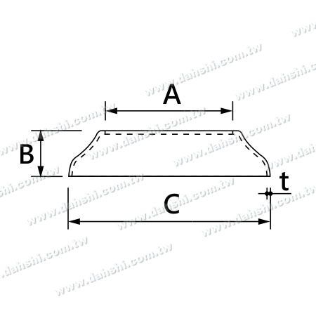 ابعاد: پایه گرد استیل ضد زنگ